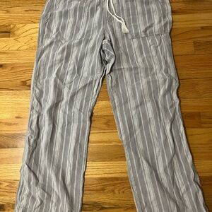 Women’s Striped Gray Pants